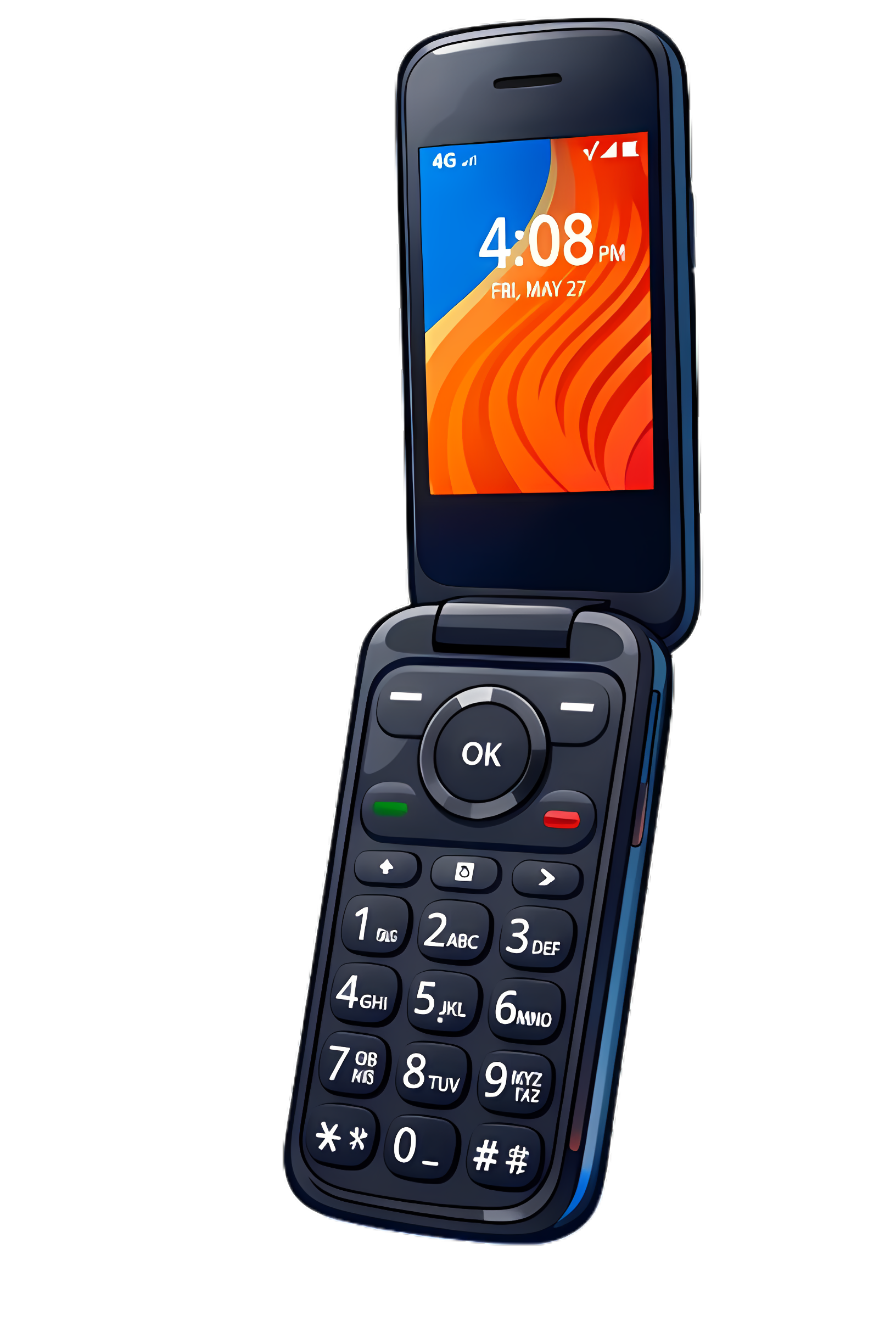 4G Kosher Flip Phone